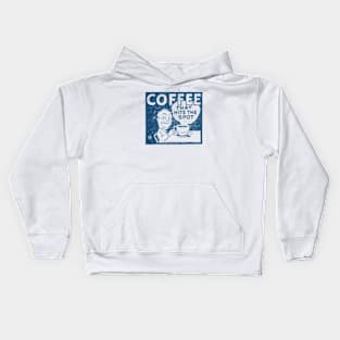 1940's Coffee That Hits the Spot Kids Hoodie